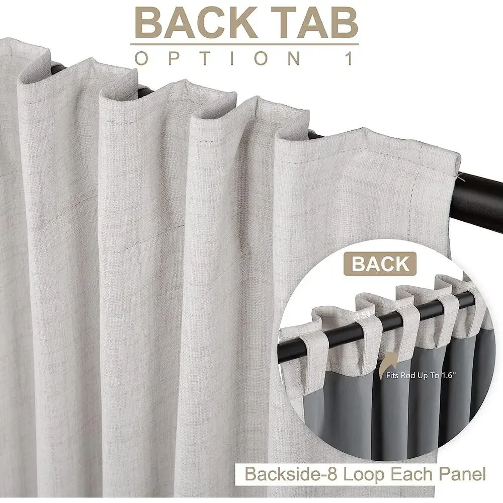 Blackout Curtains for Bedroom/Living Room 2 Panels Set,50